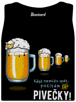 Pivečka dámské tílko klasické Black