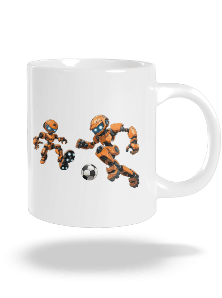 AI fotbal velký hrnek White