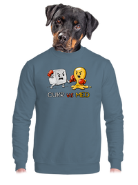 unisex mikina bez kapuce