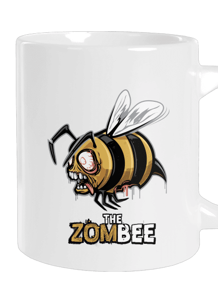 ZomBee - žlutá velký hrnek White