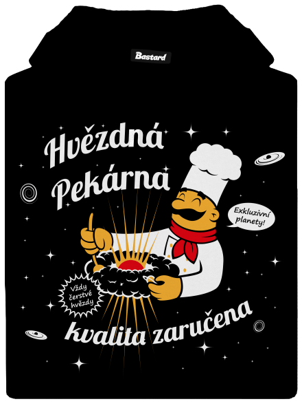 Hvězdná pekárna dámská mikina klokanka Black