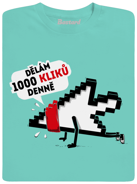 Klikař pánské tričko Millenial Mint