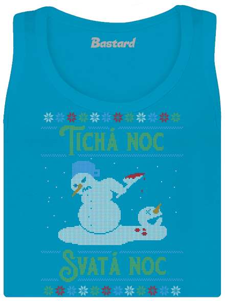 Vánoční koleda dámské tílko klasické Blue Atol