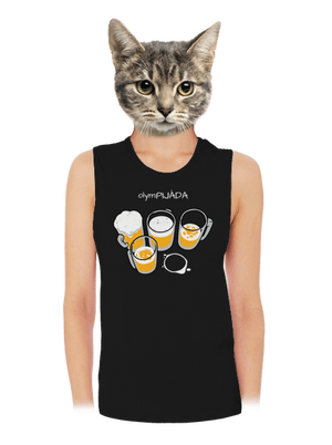 Pijáda dámské tílko volné Black