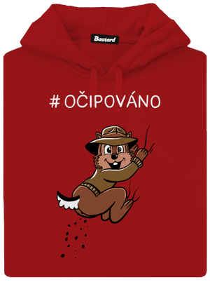 Očipováno dámská mikina klokanka Red Mal