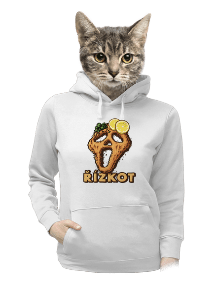 Řízkot dámská mikina klokanka White