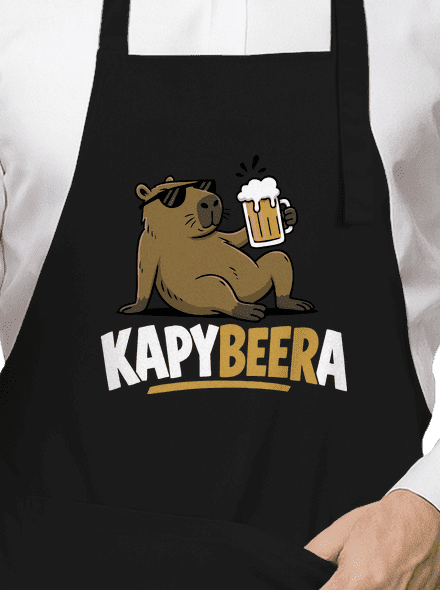Kapybeera zástěra Black