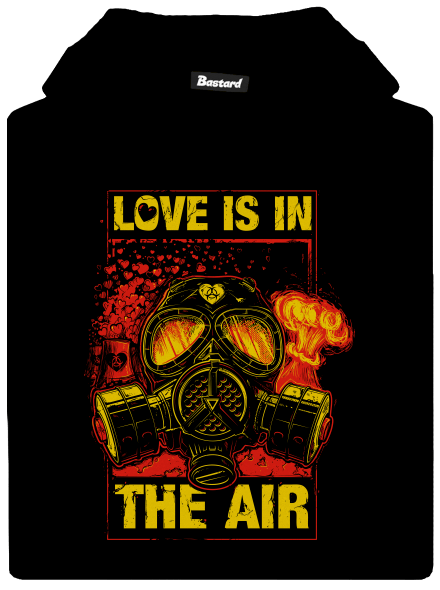 Love is in the Air dětská mikina klokanka Black