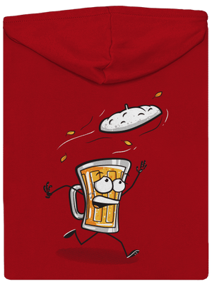 Čepice pánská mikina na zip Red