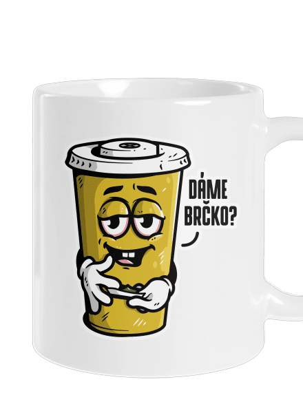 Dáme brčko? klasický hrnek White