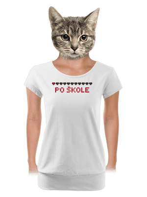 dámské tričko s lemem