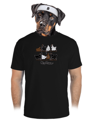 Slepičárna pánské sportovní tričko Black