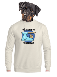 unisex mikina bez kapuce