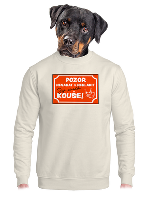 unisex mikina bez kapuce