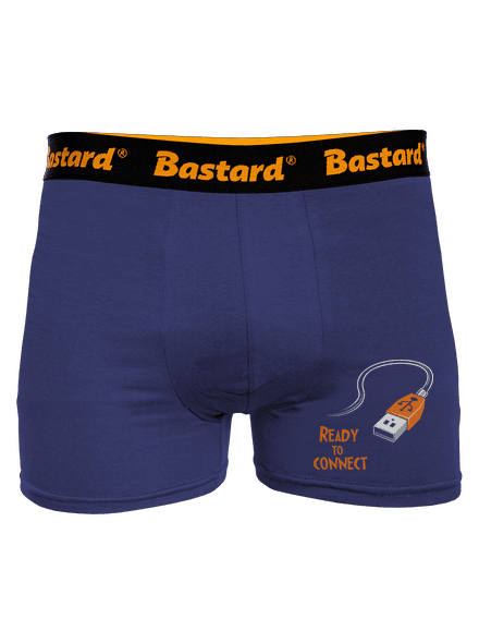 USB připojení boxerky Blue Navy