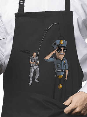 Policajt zástěra Dark Grey