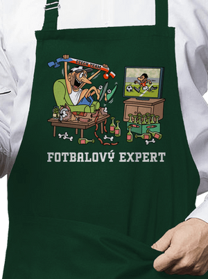Fotbalový expert zástěra Bottle Green