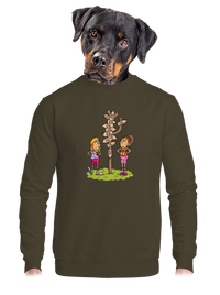 unisex mikina bez kapuce