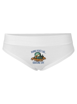 Ranní ptáče spí dámské kalhotky White