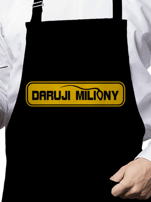 Miliony zástěra Black