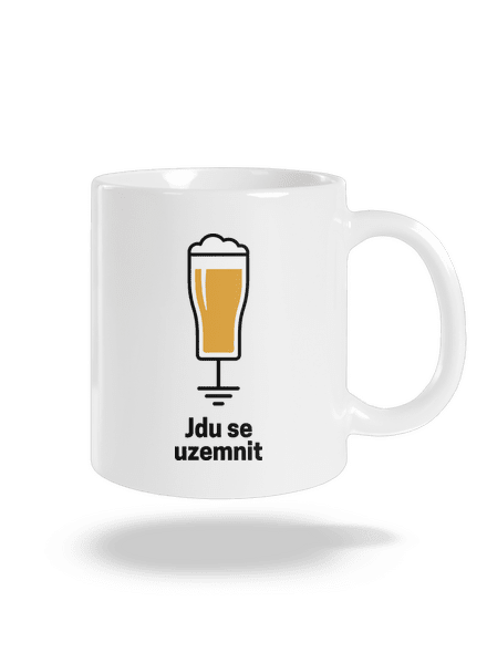 Jdu se uzemnit klasický hrnek White