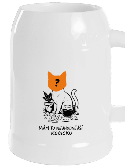Mám nejhodnější kočičku půllitr White
