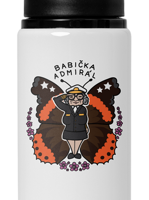 Babička admirál lahev na vodu White