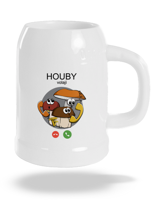 Houby volají půllitr White