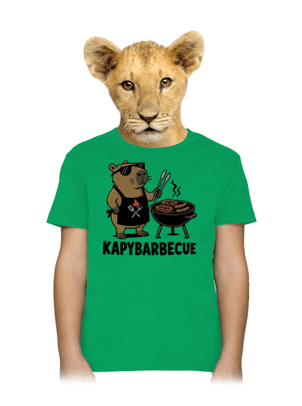 Kapybarbecue dětské tričko Kelly Green