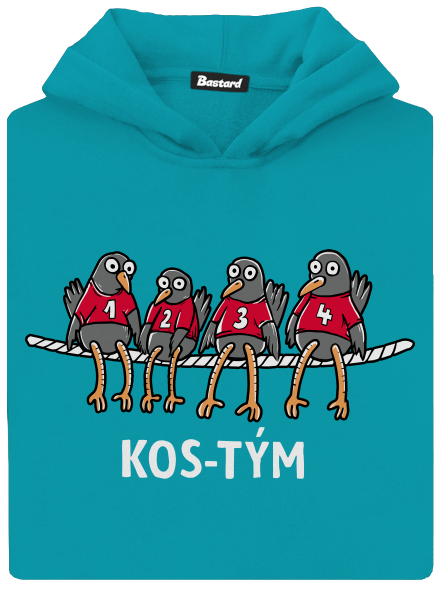 Kos-tým dětská mikina klokanka Hawaiian Blue