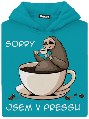 V pressu dětská mikina klokanka Hawaiian Blue