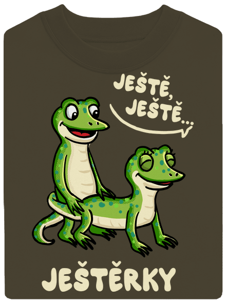 Ještě, ještě unisex mikina bez kapuce Urban Khaki