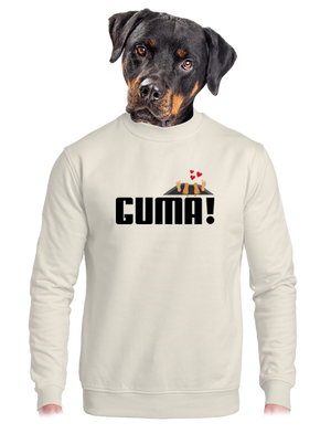 unisex mikina bez kapuce