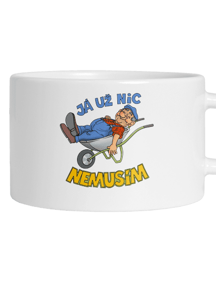 Nemusím hrnek makronka White