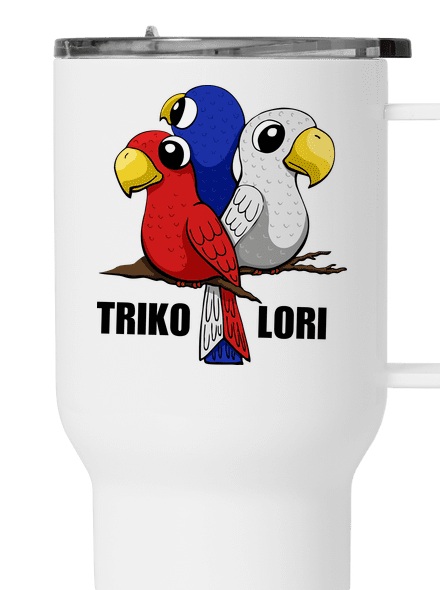 Trikolori termohrnek White