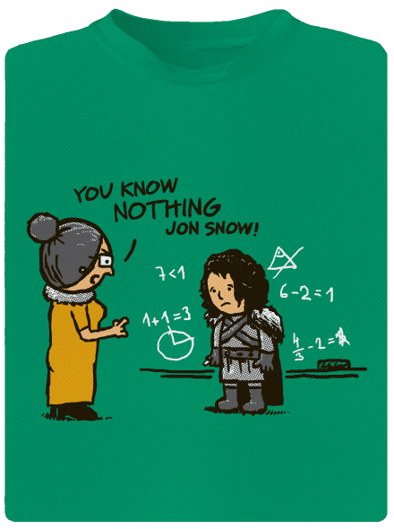 You Know Nothing dětské sportovní tričko Kelly Green Mal