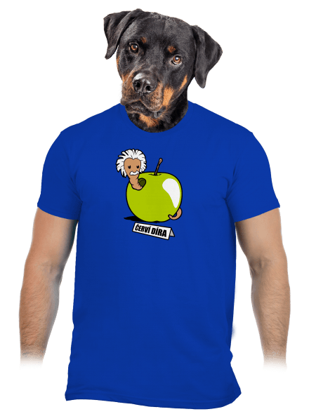 Červí díra pánské tričko Royal Blue