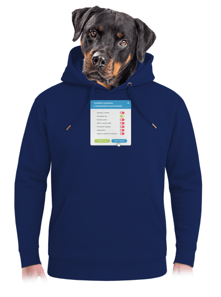 Manželské povinnosti unisex mikina premium Navy
