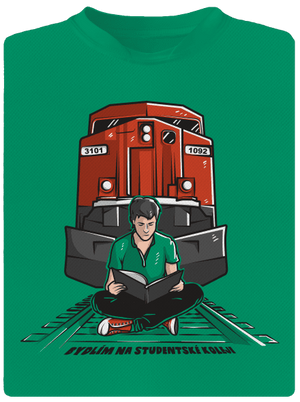 Studentská kolej dětské sportovní tričko Kelly Green Mal