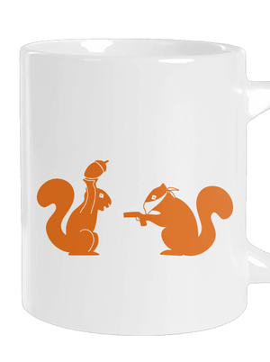 Veverky velký hrnek White