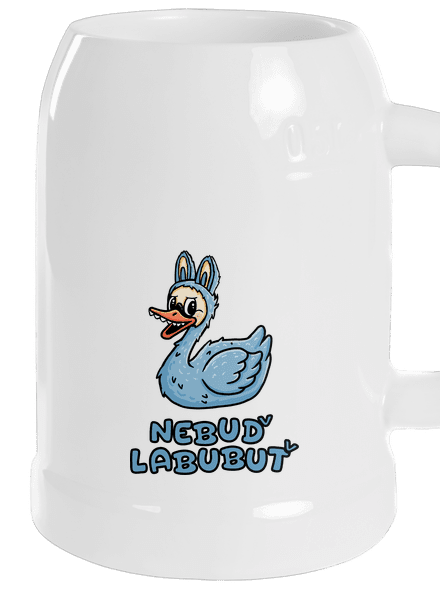 Nebuď labubuť půllitr White