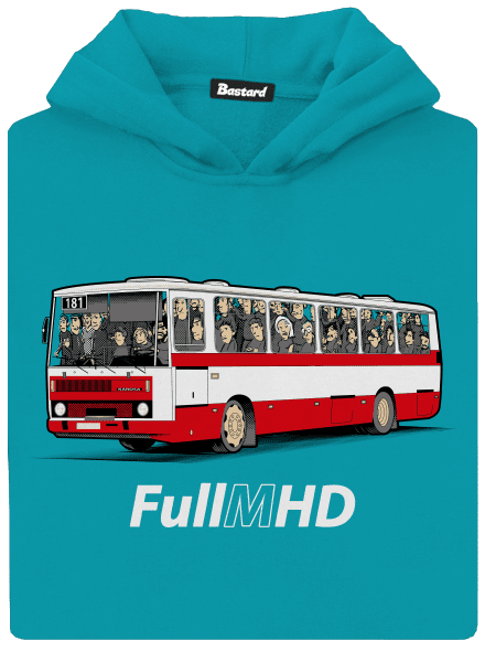 Full MHD dětská mikina klokanka Hawaiian Blue