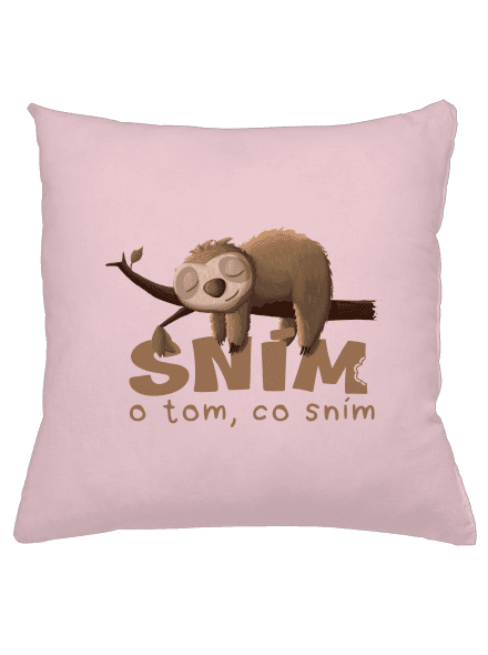 Sním o tom, co sním polštář Light Pink