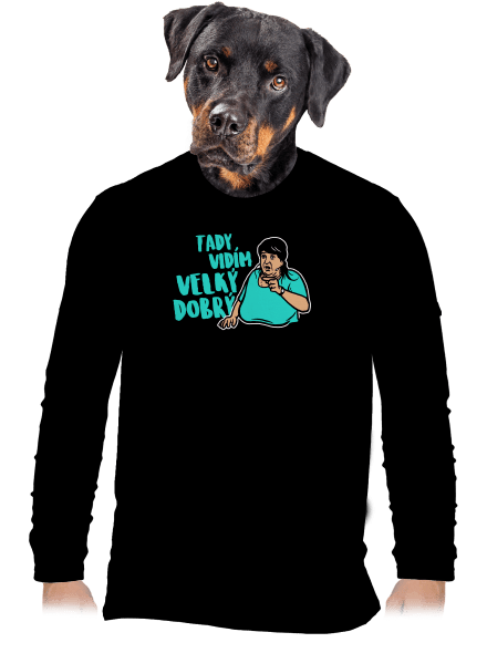 Velký dobrý pánské dlouhý rukáv Black