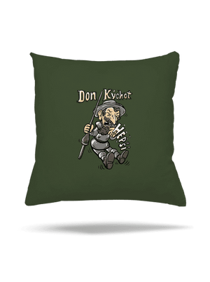 Don Kýchot polštář Olive Green