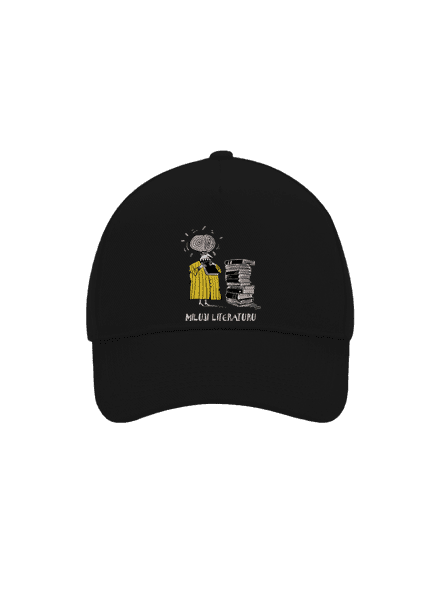 Miluji literaturu kšiltovka baseballka Black