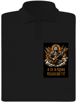 Hudební budha pánská polokošile Black