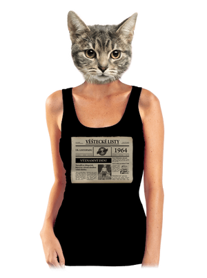 Věštecké listy dámské tílko klasické Black