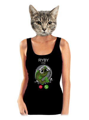 Ryby volají dámské tílko klasické Black