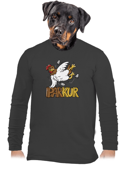 Parkur pánské dlouhý rukáv Dark Grey